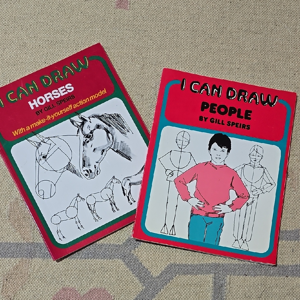 Bundle Of 2 I Can Draw Books by Gill Speirs